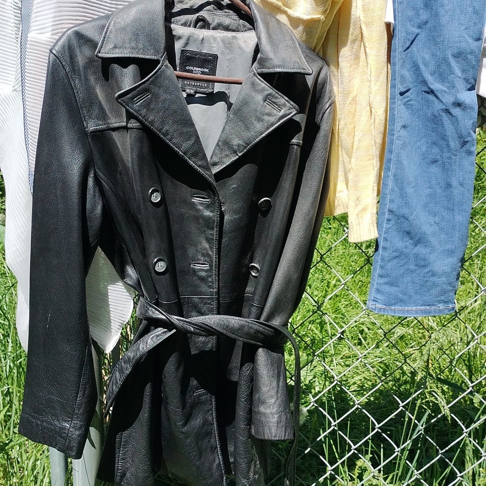 REAL 100% LEATHER WOMAN COAT.